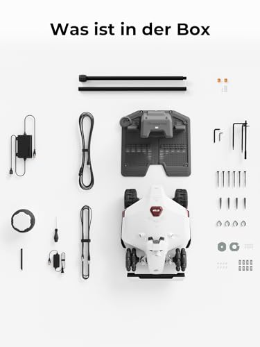 MAMMOTION LUBA 2 AWD 5000 Mähroboter ohne Begrenzungskabel für Rasenflächen bis 5000 m², Rasenmäher Roboter 3D Vision+RTK Fusion-Mapping, 80% Steigung, Schnitthöhe 25-70mm, Schnittbreite 40cm