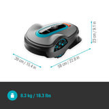 Gardena Mähroboter smart SILENO Life 1500 m² Set: Innovative LONA AI-Technologie, Steuerung per App, SensorControl, für Steigungen bis zu 35 Prozent, inkl. smart Gateway, DE-Version (19704-60)