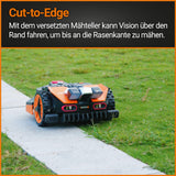 WORX Landroid Vision L1600 Mähroboter WR216E.1 für Gärten bis 1600m² - intelligenter Mähroboter ohne Begrenzungskabel – WLAN & Bluetooth – aktive Hindernisvermeidung mit KI-Technologie – APP Steuerung