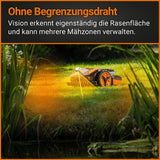 WORX Landroid Vision L1600 Mähroboter WR216E.1 für Gärten bis 1600m² - intelligenter Mähroboter ohne Begrenzungskabel – WLAN & Bluetooth – aktive Hindernisvermeidung mit KI-Technologie – APP Steuerung