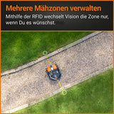 WORX Landroid Vision M600 Mähroboter WR206E.1 für Gärten bis 600m² - intelligenter Mähroboter ohne Begrenzungskabel – WLAN & Bluetooth – aktive Hindernisvermeidung mit KI-Technologie – APP Steuerung
